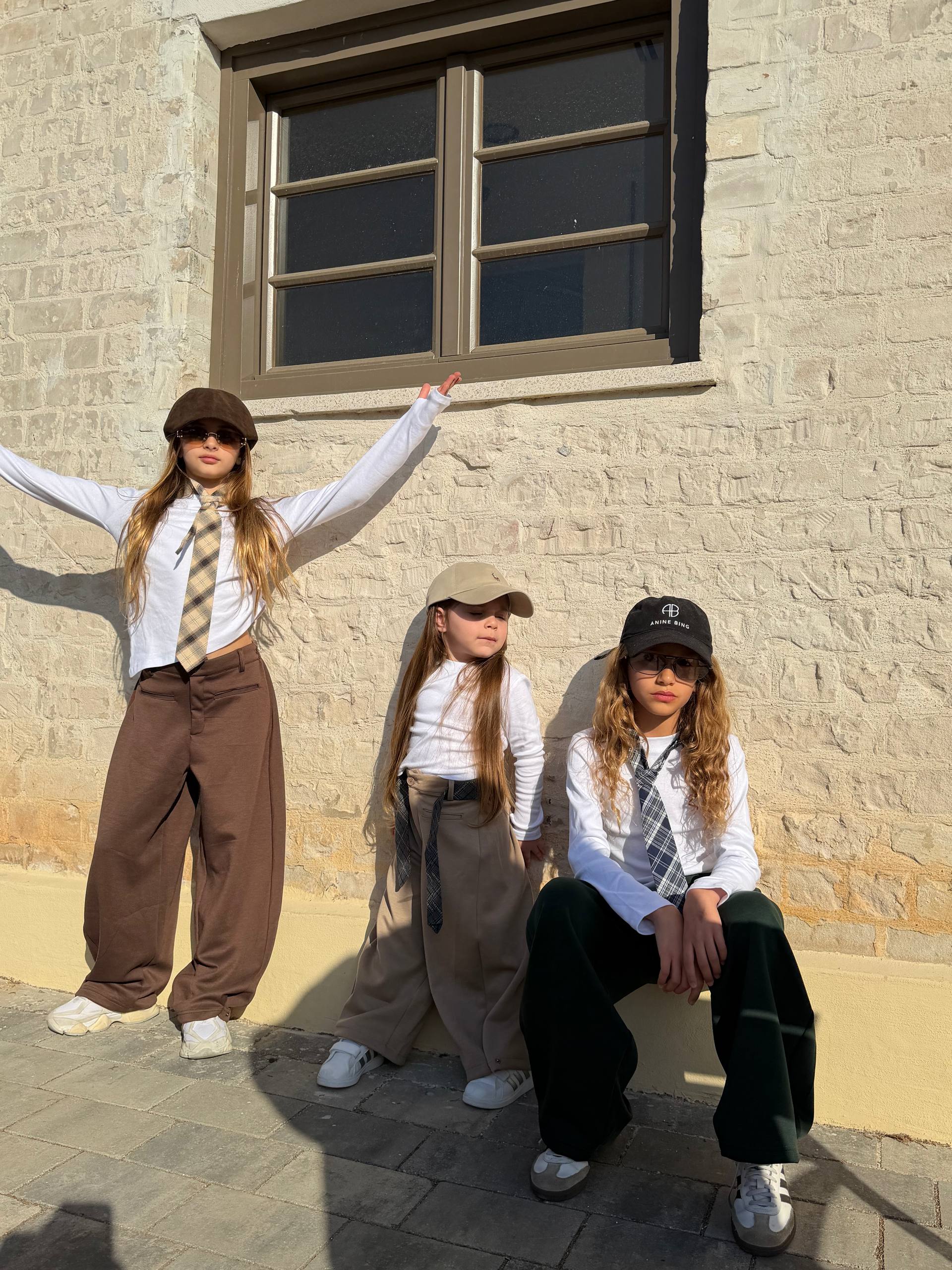 מכנסי בלון בשילוב עניבה לילדות - Image 8