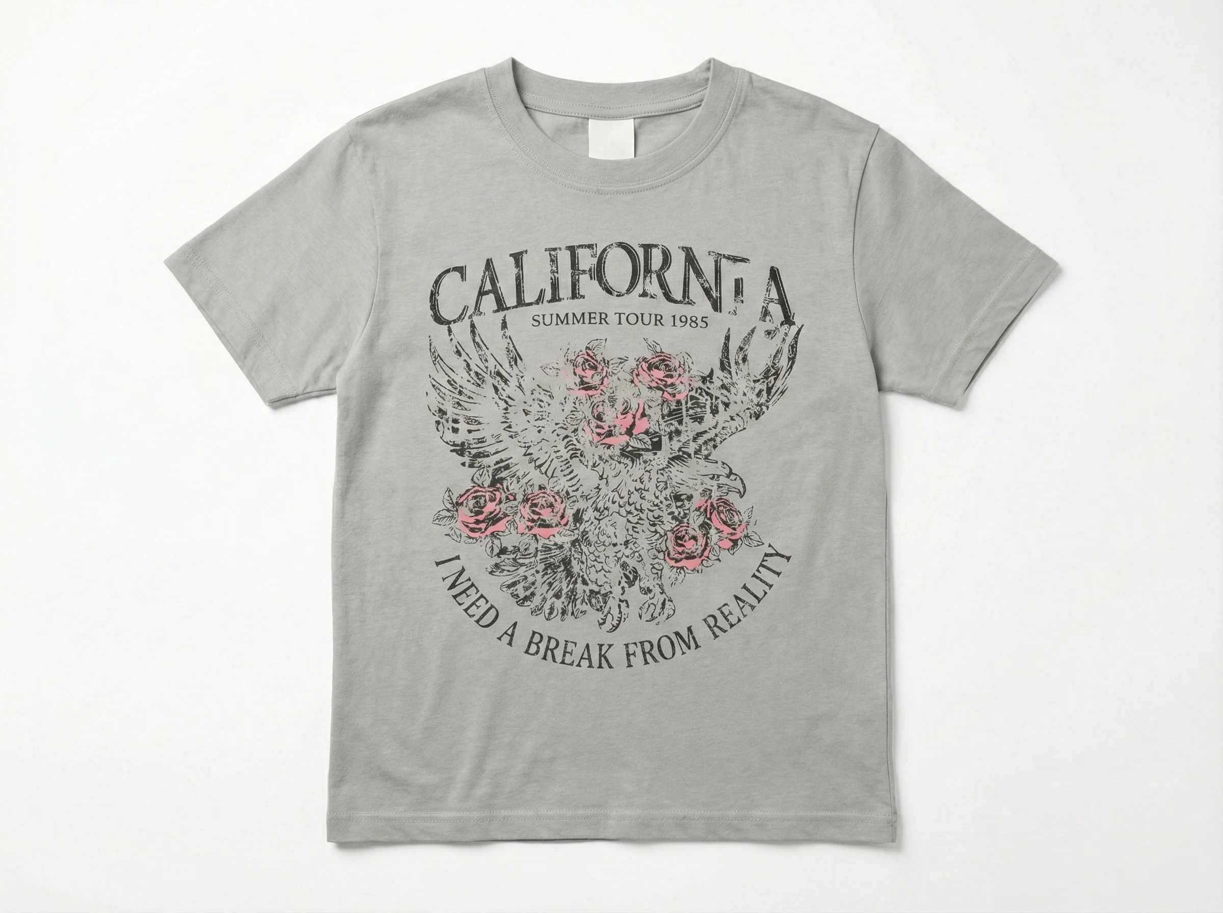 חולצת טריקו לילדות דגם CALIFORNIA - Image 3