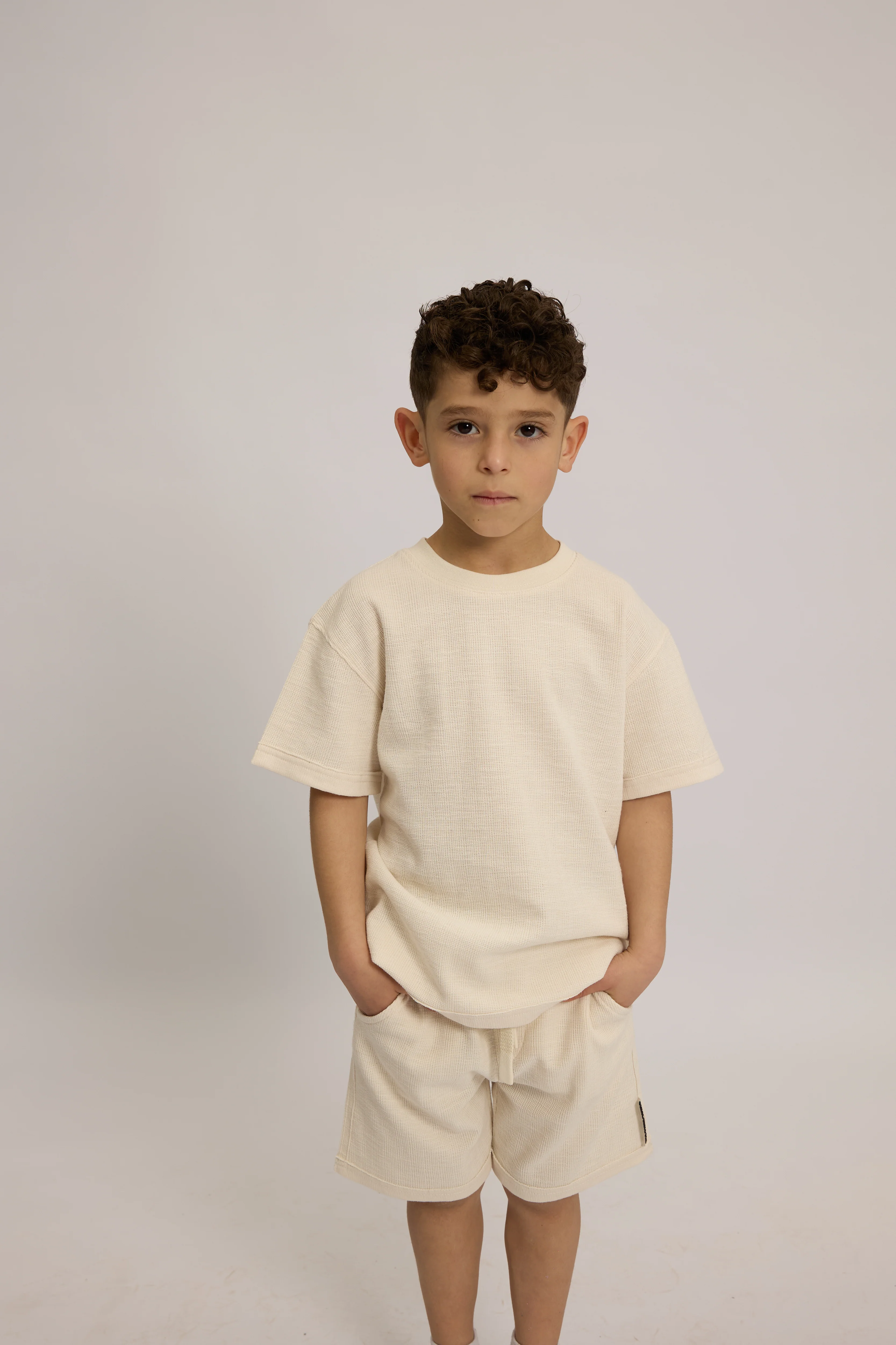 חליפה בנים וופל פלאם חלק - Image 2