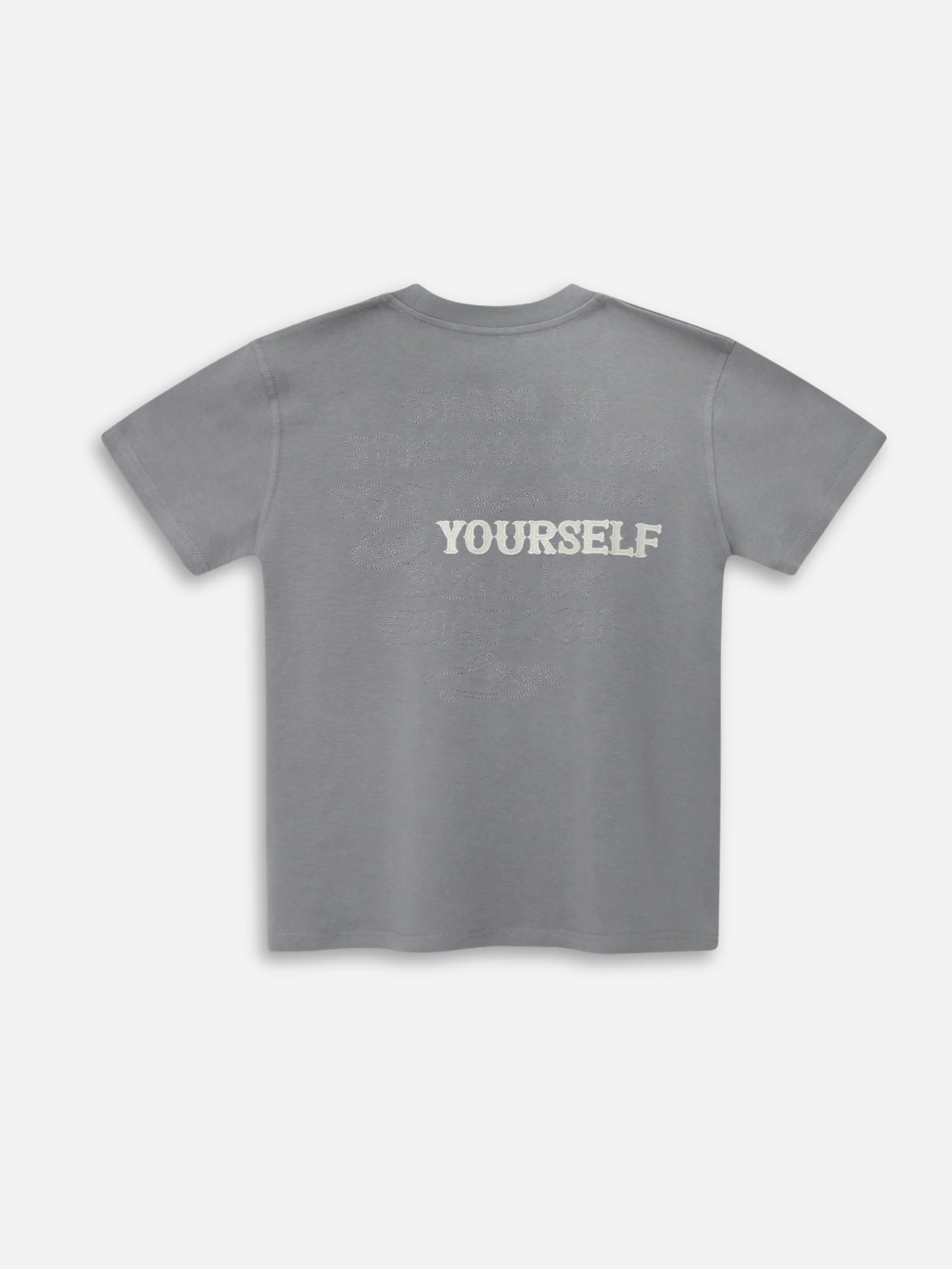 חולצה כותנה אוברסייז דגם YOURSELF - Image 6